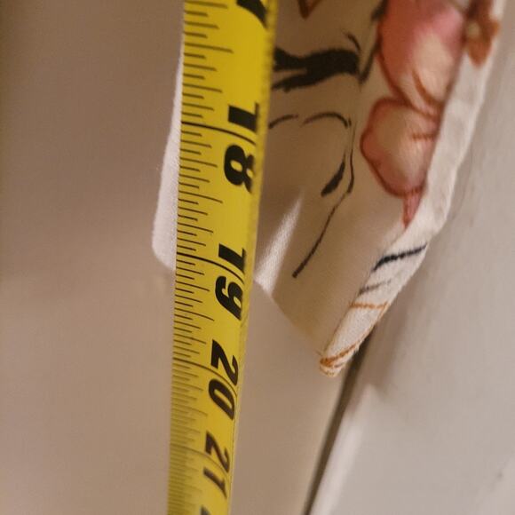 Vntg 80s Floral Linen Blend Blazer Spring Business Summer Boxy Blair Boutique L - Picture 7 of 9